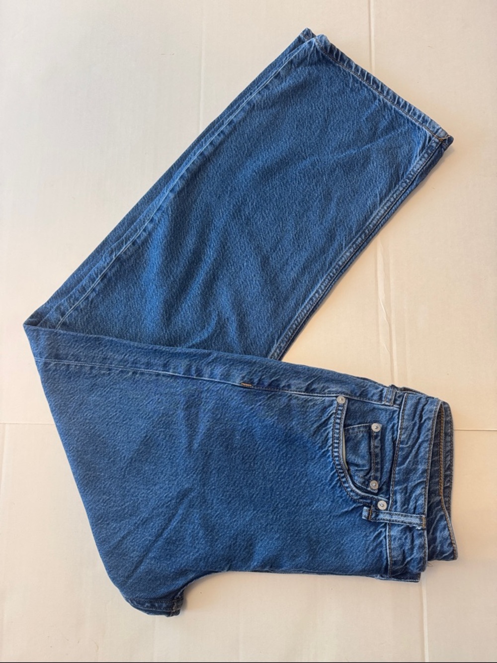Rag & Bone Logan Featherweight Denim Low Rise Wide Leg Jeans Size 27 Lily Wash - Picture 10 of 13